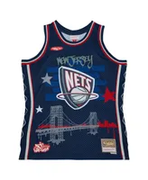 Men's Mitchell & Ness x Tats Cru Navy New Jersey Nets Hardwood Classics Fashion