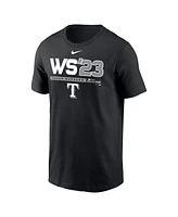 Men's Nike Black Texas Rangers 2023 World Series T-shirt