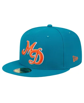 Men's New Era Aqua Miami Dolphins City Originals 59FIFTY Fitted Hat