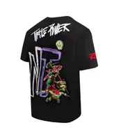 Men's and Women's Freeze Max Black Teenage Mutant Ninja Turtles Turtle Power Graphic T-shirt