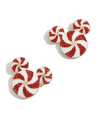 Women's Baublebar Mickey Mouse Candy Cane Statement Earrings
