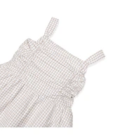 Hope & Henry Girls' Sleeveless Ruched Bodice Party Dress, Kids