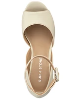 Sun + Stone Women's Reemaa Peep Toe Block Heel Platform Sandals, Created for Macy's