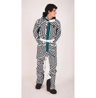 Fall Line Black & White Men's Ski Suit