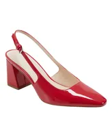 Marc Fisher Women's Lethe Block Heel Pointy Toe Dress Pumps