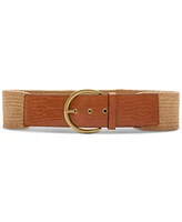 Steve Madden Women's Croc-Embossed Stretch Belt