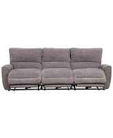 Closeout! Deklyn 106" 3-Pc. Zero Gravity Fabric Sofa with 3 Power Recliners, Created for Macy's