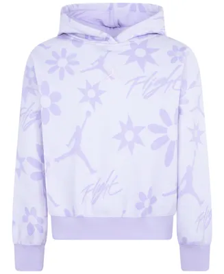 Jordan Big Girls Floral Flight Printed Pullover Hoodie