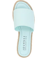 Journee Collection Women's Rosey Espadrille Platform Wedge Sandals