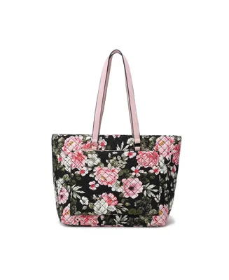 Mkf Collection Hallie Quilted floral Pattern Women's Tote Bag by Mia K