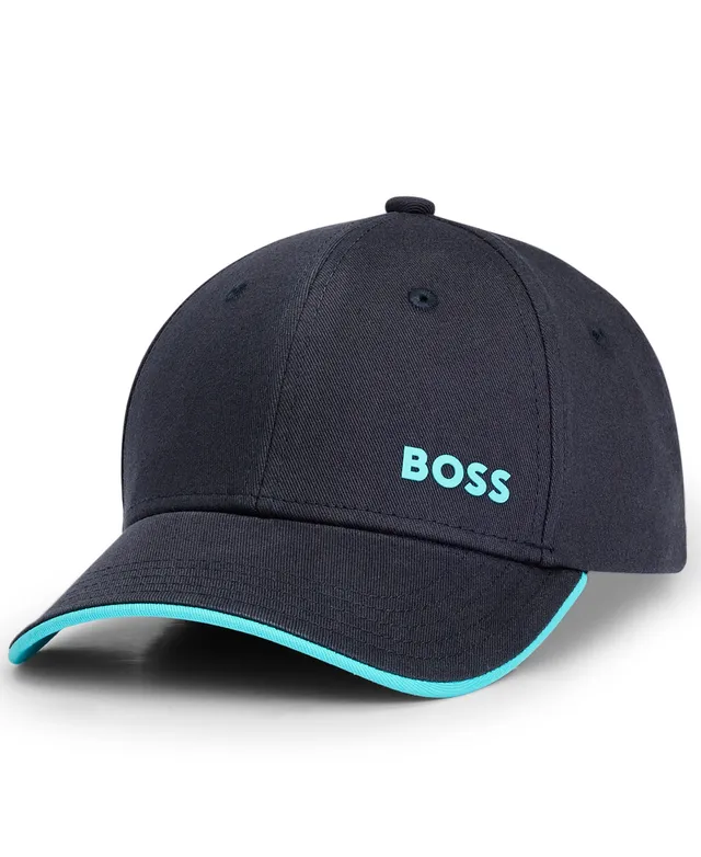 BOSS - Stretch-jersey cap with decorative reflective logo