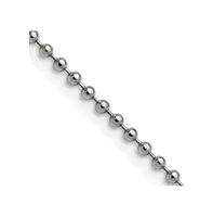 Chisel Stainless Steel Polished 2.4mm Ball Chain Necklace