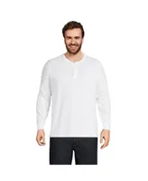 Lands' End Men's Tall Super-t Long Sleeve Henley T-Shirt