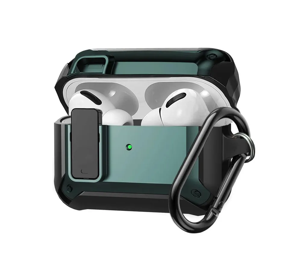 Air pods Pro 2 Case Cover with Lock Lid With Bolt Axtion Bundle