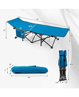 28.5'' Extra Wide Sleeping Cot Camping Cot for Adults with Carry Bag