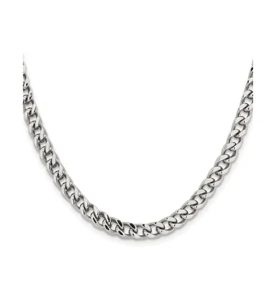 Chisel Stainless Steel Polished 5.5mm Franco Chain Necklace