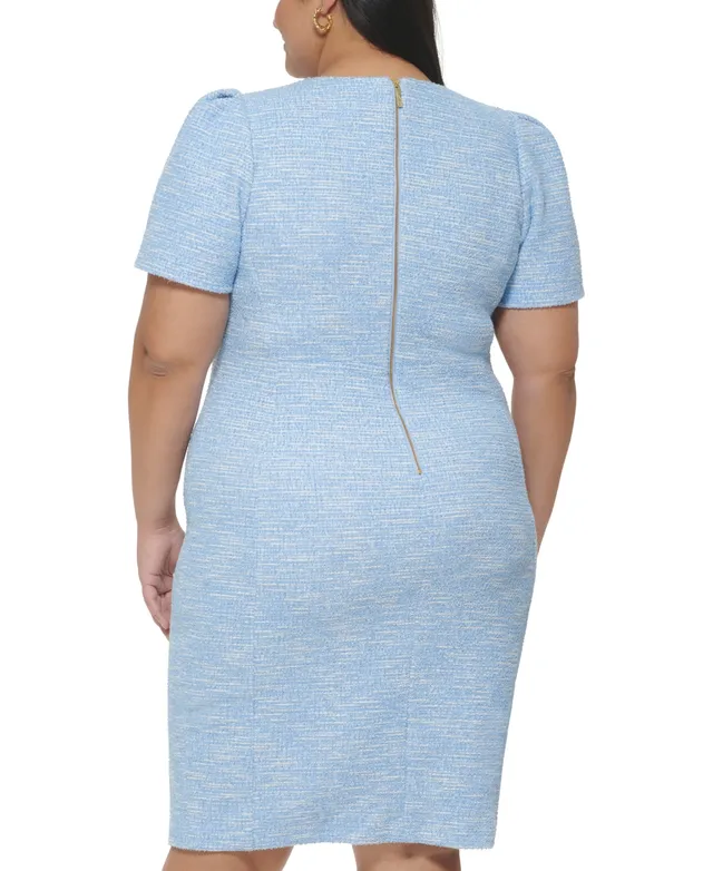 Calvin Klein Plus Size Sleeveless Sheath Dress - Macy's