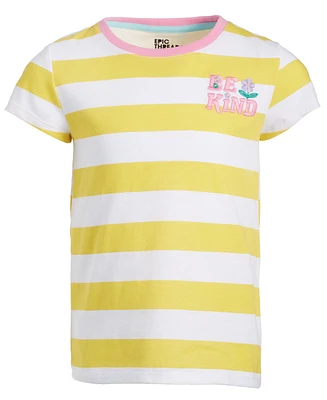 Epic Threads Toddler & Little Girls Be Kind Stripe T-Shirt, Created for Macy's