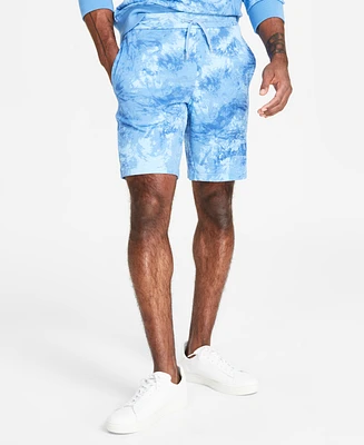 A|X Armani Exchange Men's Dip-Dyed Fleece Shorts, Created for Macy's