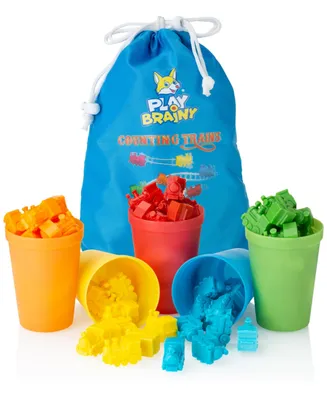 Play Brainy Counting Trains and Cups (55 Pc)