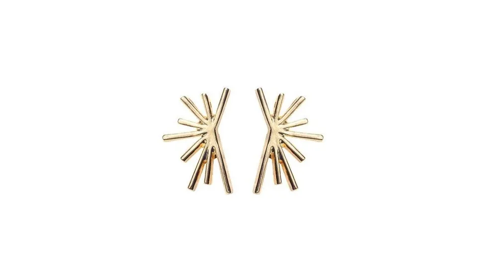 Half Sun Stud Earrings