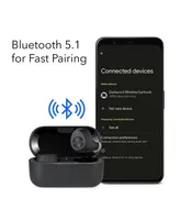 Dartwood Wireless Ear buds - True Wireless Bluetooth Ear buds with Touch Controls and Charging Case (Black)