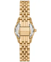 Michael Kors Women's Lexington Three-Hand Gold-Tone Stainless Steel Watch 26mm - Gold