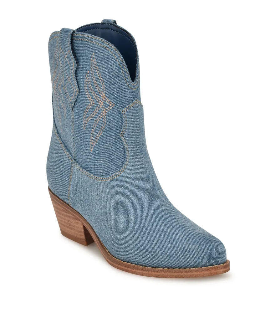 nine west western booties