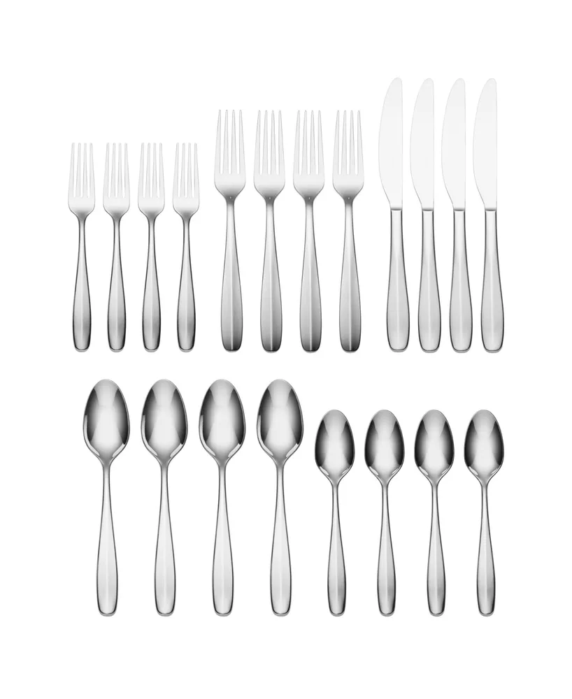 Oneida Oakwood 20 Piece Everyday Flatware Set, Service for 4