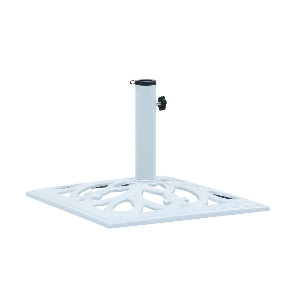 Umbrella Base White 26.5 lbs 19.3" Cast Iron