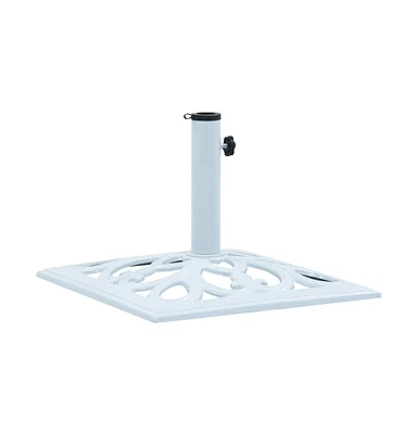 Umbrella Base White 26.5 lbs 19.3" Cast Iron