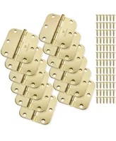 12-Count 3.5" Interior Door Hinges - Brass - Cauldham