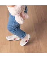 Komuello Infant Girl Boy Breathable Washable Non-Slip Sock Shoes Runner - Light Beige