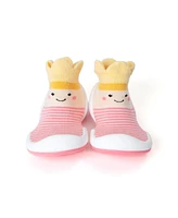 Komuello Infant Girl Breathable Washable Non-Slip Sock Shoes Crown Princess