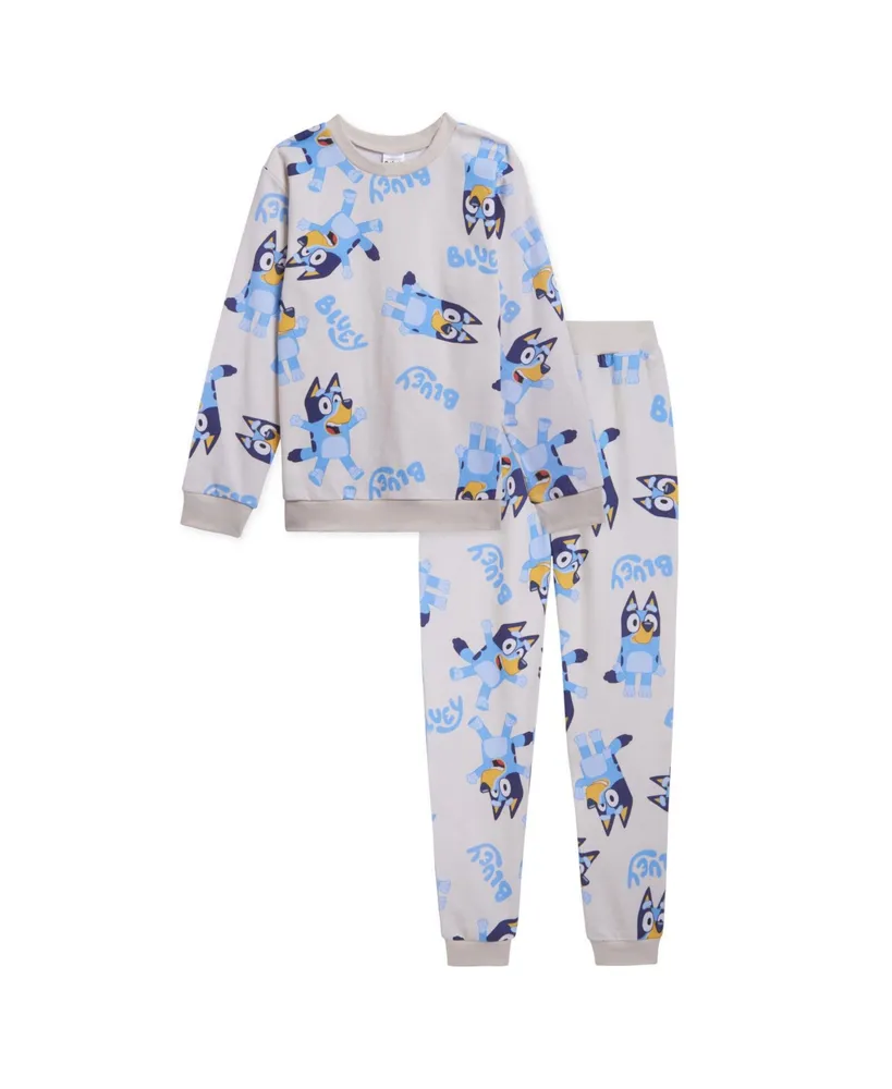 Toddler Girl Bluey Jumping Bluey Pajama Set