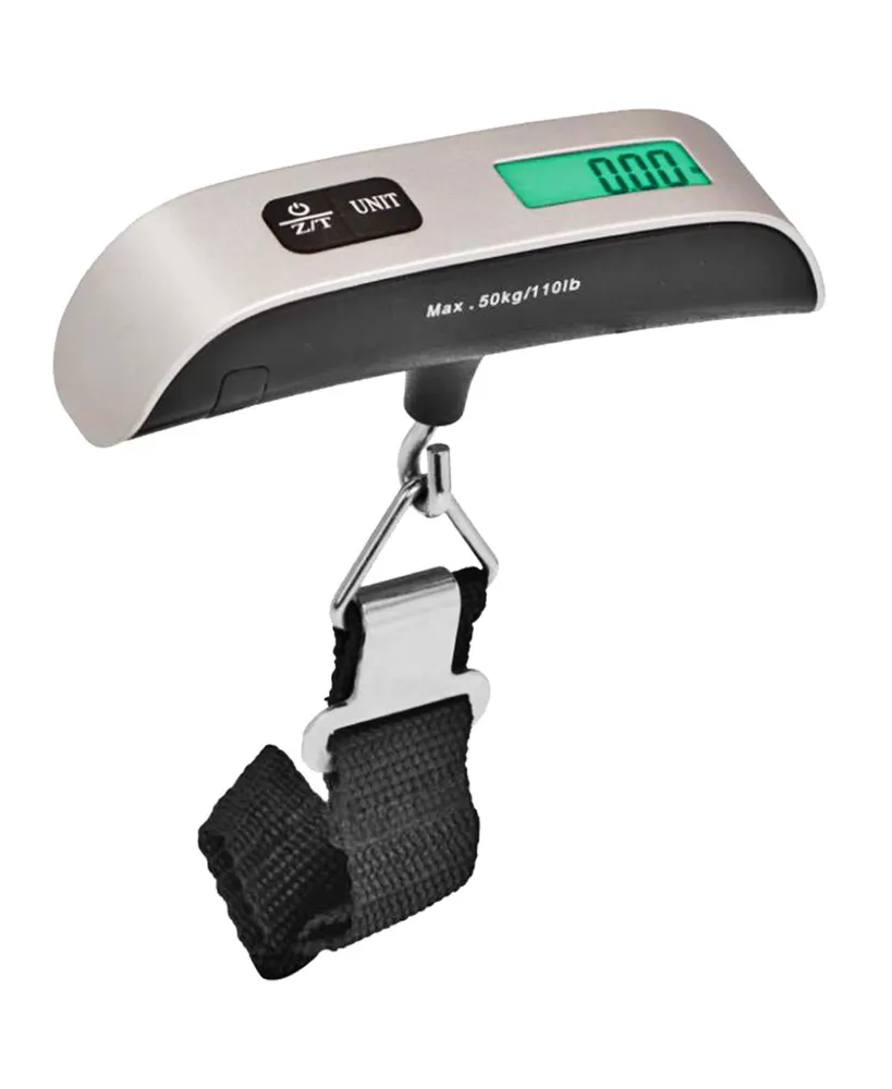 5 Core Luggage Scale 110 Pounds Digital Hanging Weight Scale w Backlight  Rubber Paint Handle Battery Included- Lss
