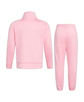 adidas Little Girls Classic Tricot Jacket and Track Pants, 2-Piece Set