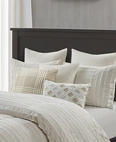 Madison Park Signature Essence Oversized Cotton Clipped Jacquard -Pc. Comforter Set