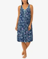 Ellen Tracy Women's Sleeveless Midi Nightgown