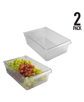 Kitchen Details Large Refrigerator Storage Bins, Set of 2