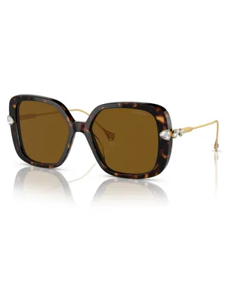 Swarovski Women's Polarized Low Bridge Fit Sunglasses, SK6011F