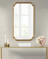 Madison Park Adelaide Gold-Tone Scalloped Wood Wall Mirror