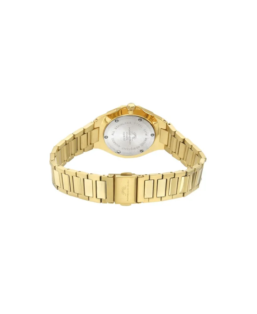 Victoria Stainless Steel Gold Tone Women's Watch 1241BVIS