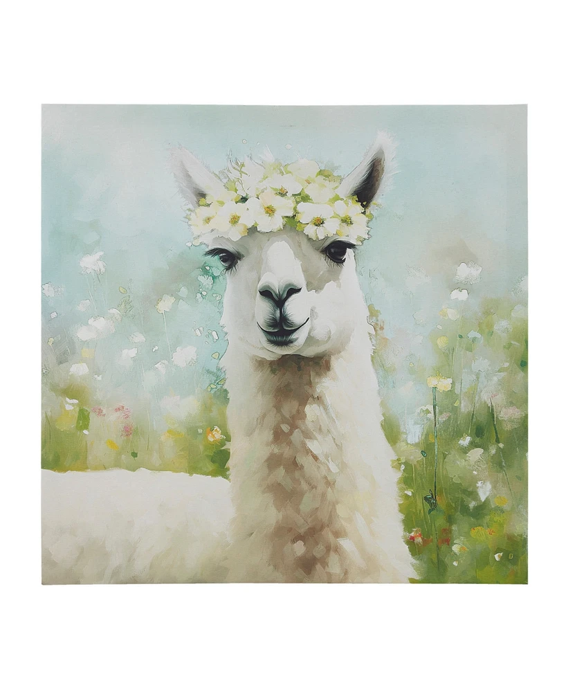 Madison Park Sunshine Animals Llama Canvas Wall Art