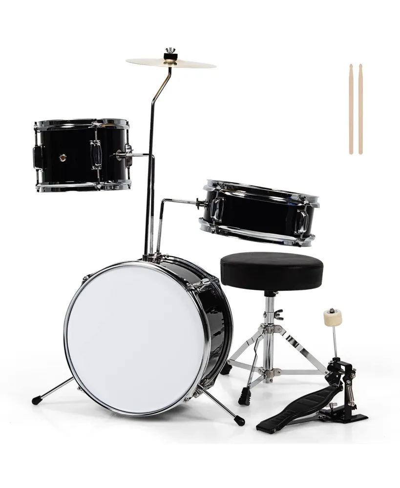 5 Pieces Junior Drum Set with 5 Drums