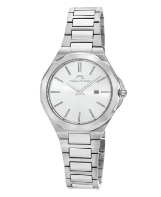 Victoria Stainless Steel Silver Tone Women's Watch 1241AVIS