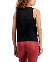 Id Ideology Women's Mesh Blocked Tank Top