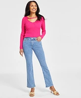 I.n.c. International Concepts Women's Mid-Rise Bootcut Jeans, Created for Macy's