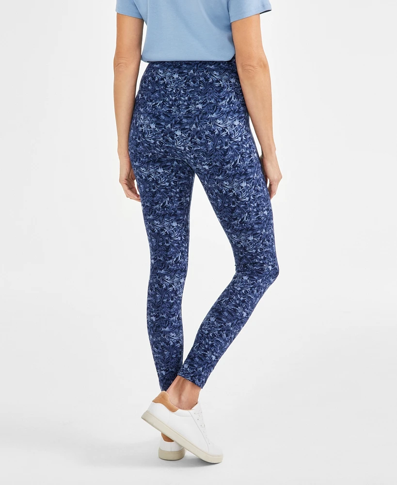 Style & Co Women's Printed High Rise Leggings, Created for Macy's
