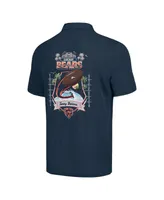 Men's Tommy Bahama Navy Chicago Bears Tidal Kickoff Camp Button-Up Shirt